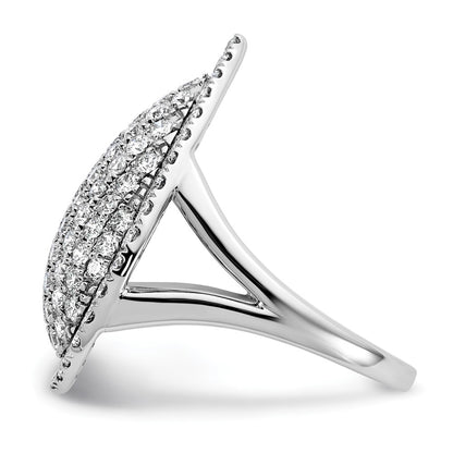 14K White Gold 2 Carat Lab Grown Diamond Vs/Si+ G+ Complete Fashion Ring