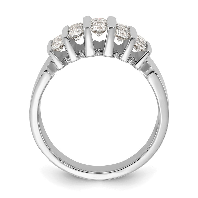 14k White Gold 1 Ct. Lab Grown Diamond VS/SI Band Ring