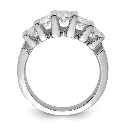 14k White Gold 2 Ct. Lab Grown Diamond VS/SI Band Ring