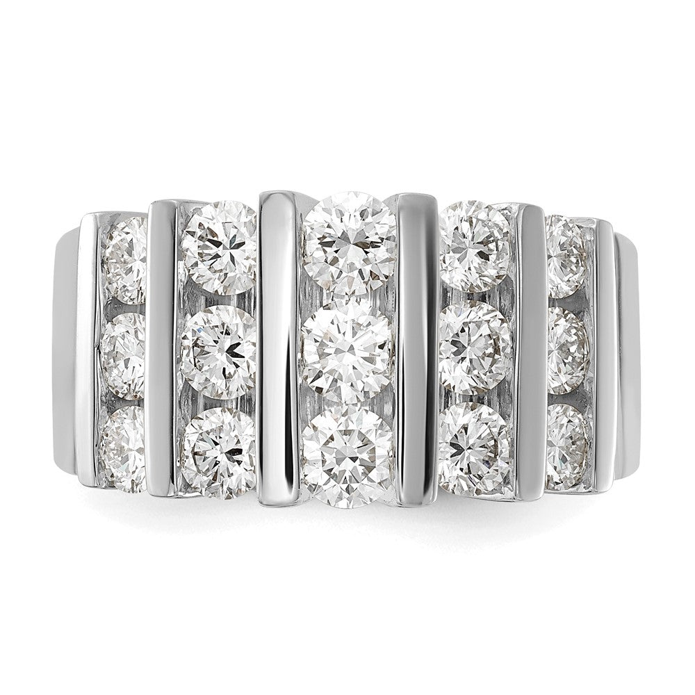 14k White Gold 2 Ct. Lab Grown Diamond VS/SI Band Ring