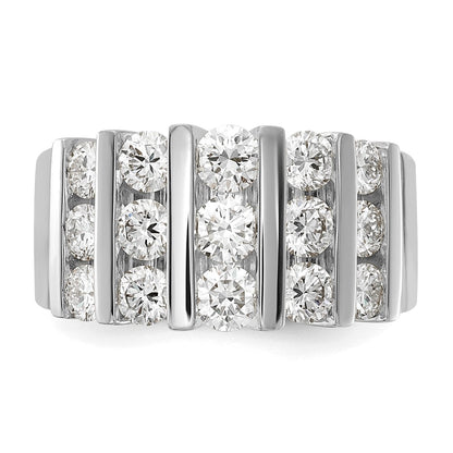 14k White Gold 2 Ct. Lab Grown Diamond VS/SI Band Ring