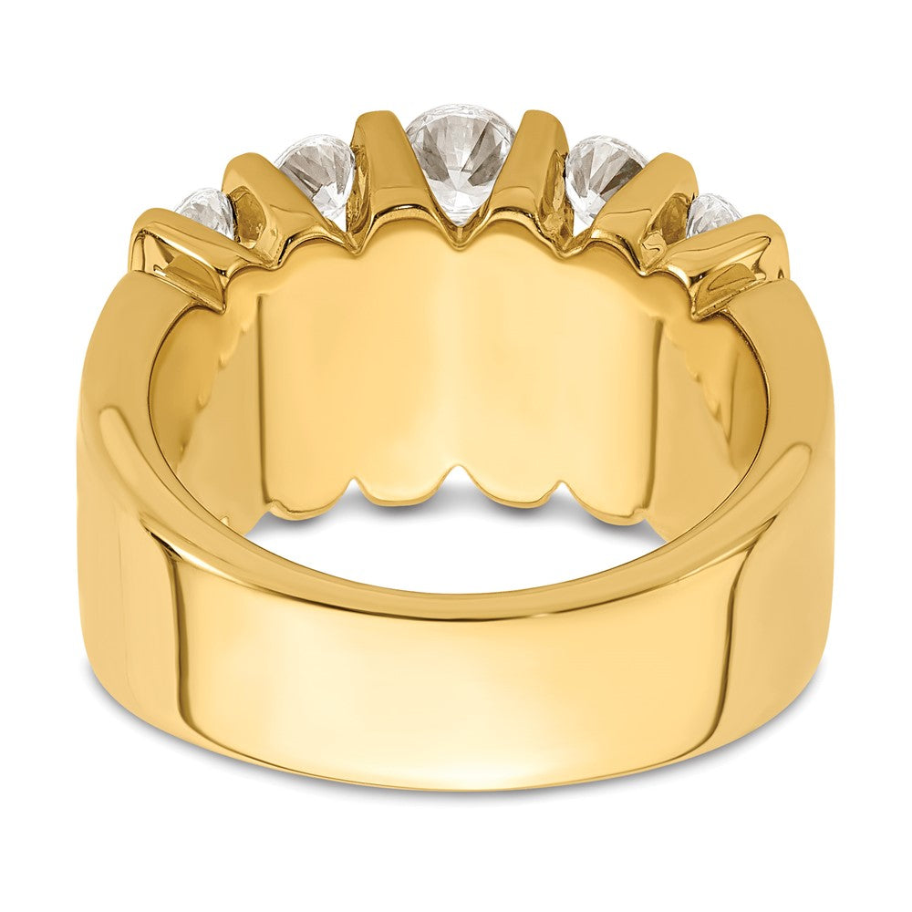 14k Yellow Gold 2 Ct. Lab Grown Diamond VS/SI Band Ring