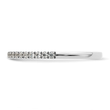 14K White Gold 1/5 Carat Diamond Complete Wedding Band