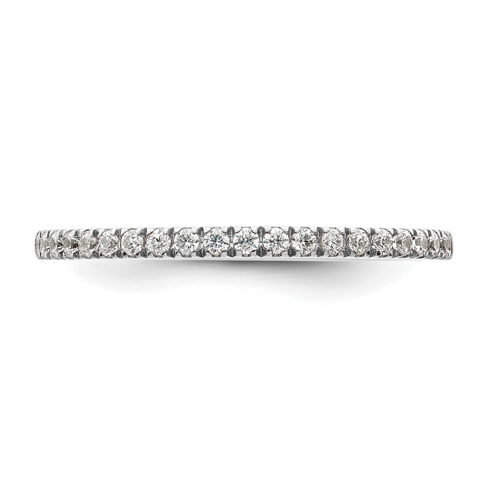 14K White Gold 1/5 Carat Diamond Complete Wedding Band