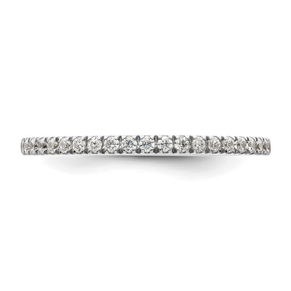 14K White Gold 1/5 Carat Diamond Complete Wedding Band