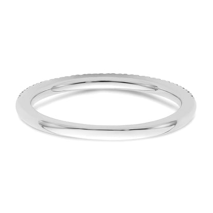 14K White Gold 1/5 Carat Diamond Complete Wedding Band
