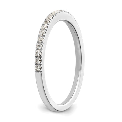 14K White Gold 1/5 Carat Diamond Complete Wedding Band