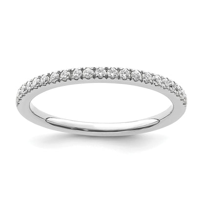 14k White Gold 1/4 Ct. Lab Grown Diamond VS/SI+ G+ Wedding Band Ring