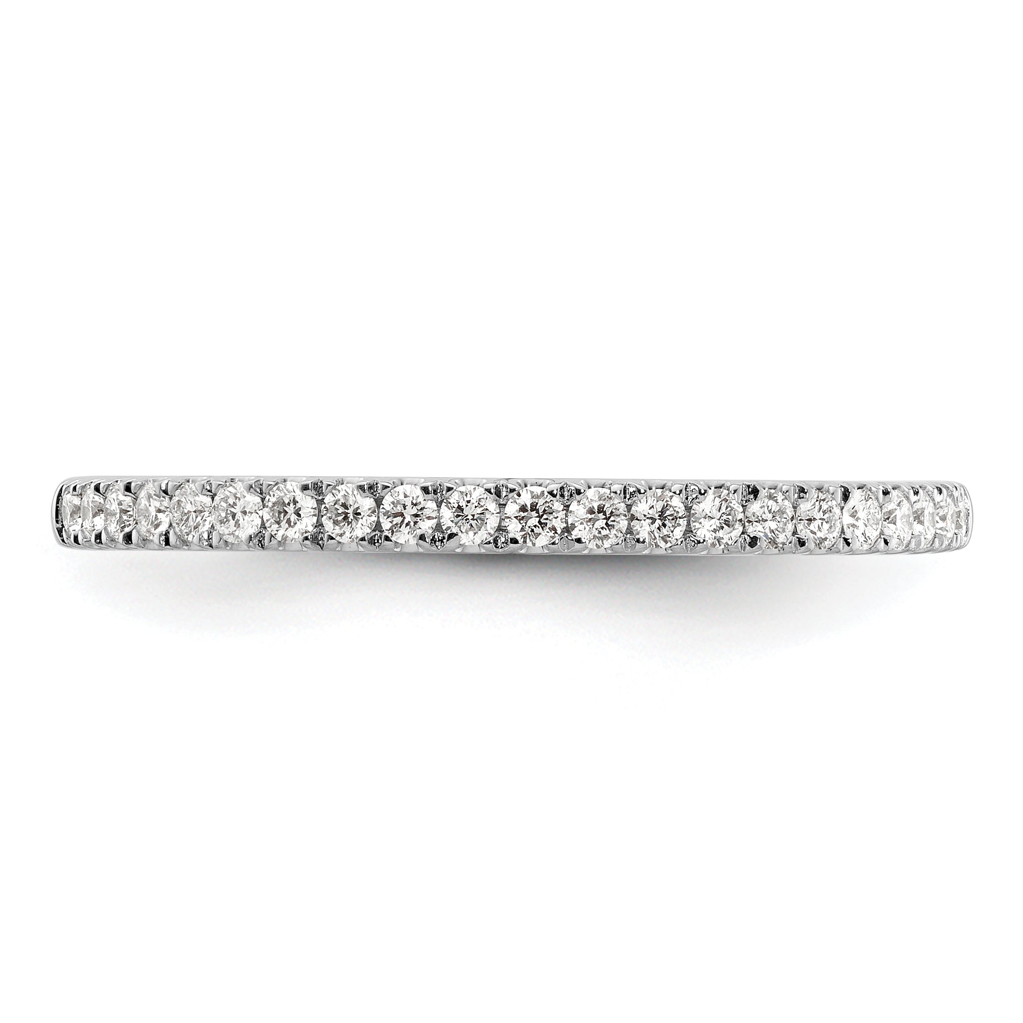 14K White Gold 1/5 Carat Diamond Complete Wedding Band