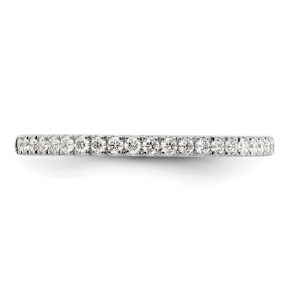 14K White Gold 1/5 Carat Diamond Complete Wedding Band