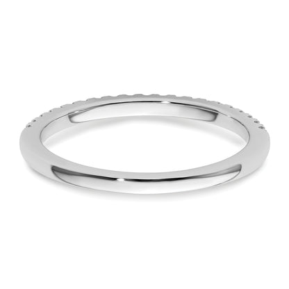 14K White Gold 1/5 Carat Diamond Complete Wedding Band