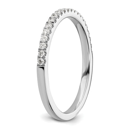 14K White Gold 1/5 Carat Diamond Complete Wedding Band
