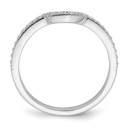 14K White Gold Lab Grown Diamond VS/SI+ G+ Wedding Band Ring