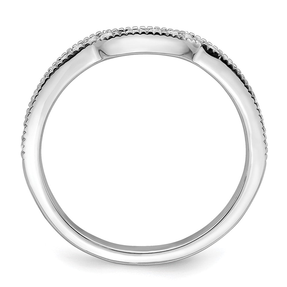 14K White Gold Lab Grown Diamond VS/SI+ G+ Wedding Band Ring