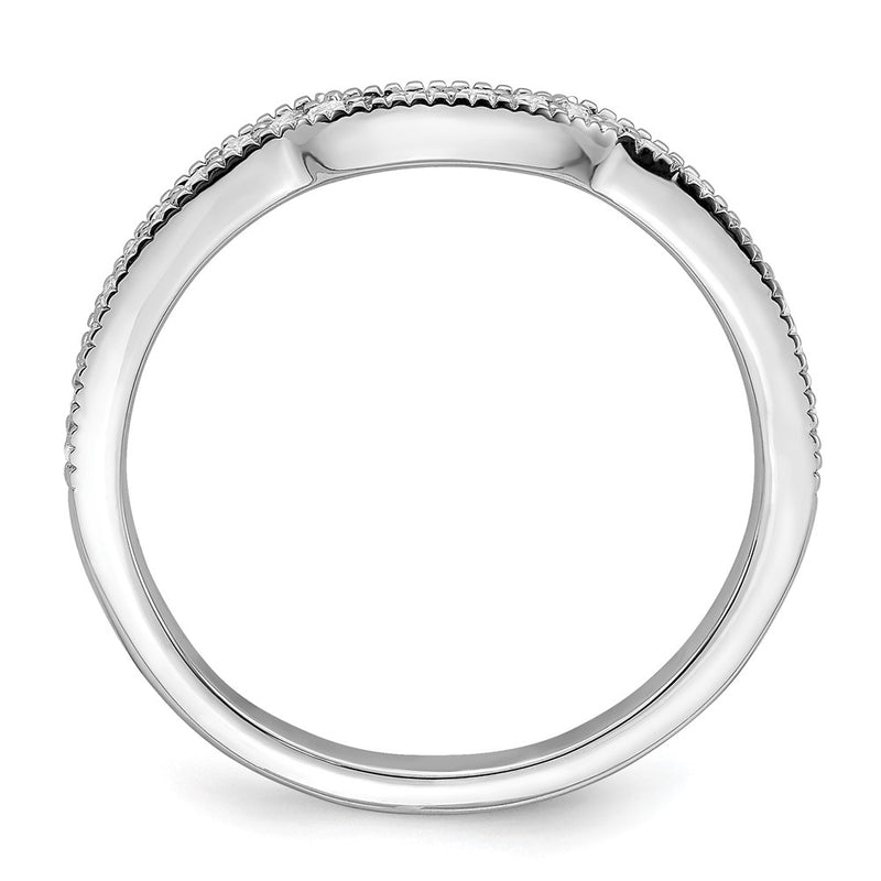 14K White Gold Lab Grown Diamond VS/SI+ G+ Wedding Band Ring