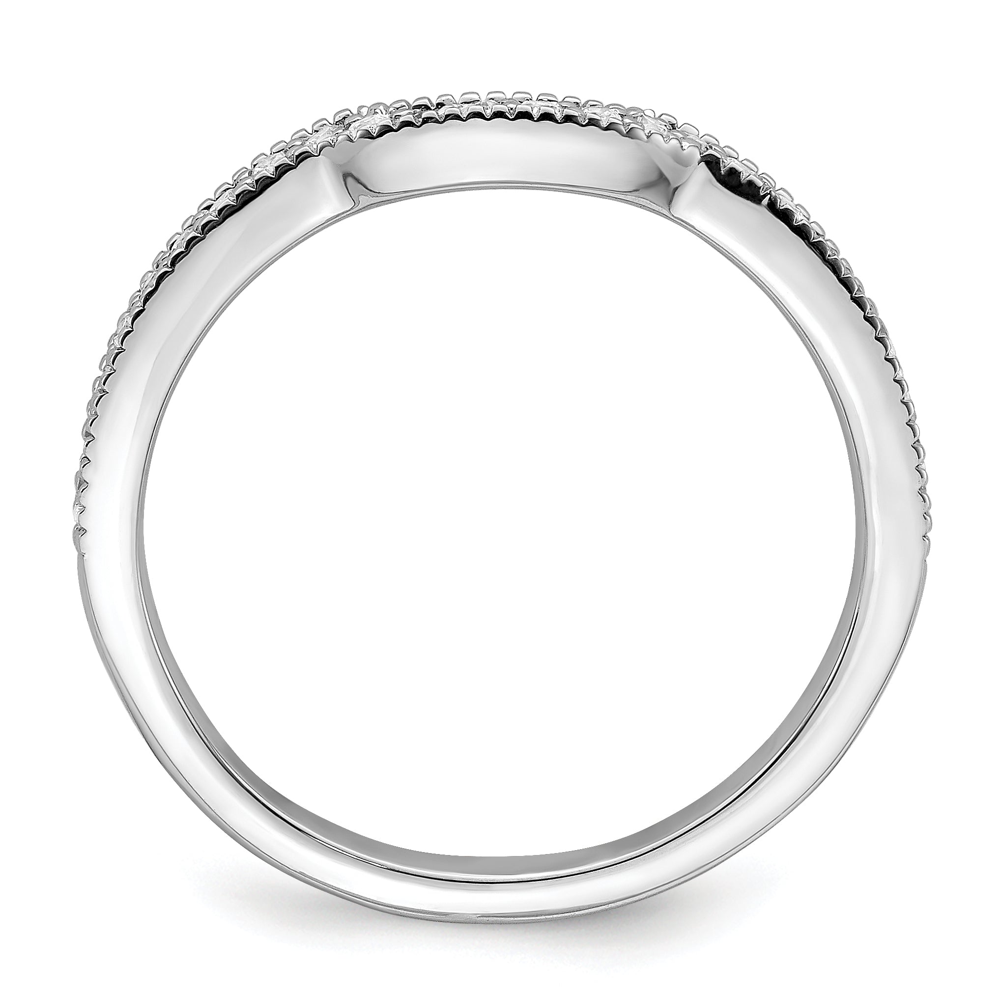 14K White Gold Lab Grown Diamond VS/SI+ G+ Wedding Band Ring