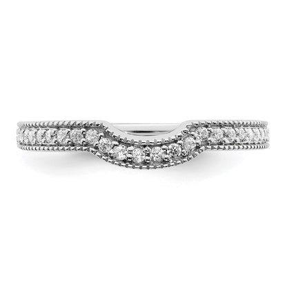 14K White Gold Lab Grown Diamond VS/SI+ G+ Wedding Band Ring