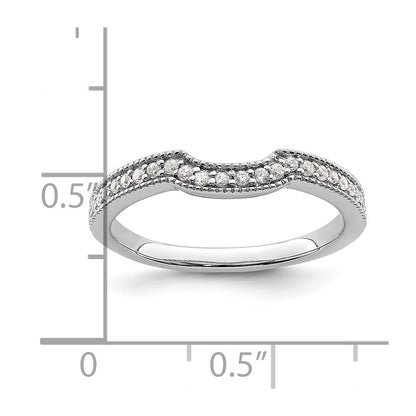 14K White Gold Lab Grown Diamond VS/SI+ G+ Wedding Band Ring