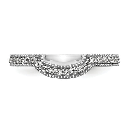 14K White Gold Lab Grown Diamond VS/SI+ G+ Wedding Band Ring