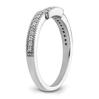 14K White Gold Lab Grown Diamond VS/SI+ G+ Wedding Band Ring