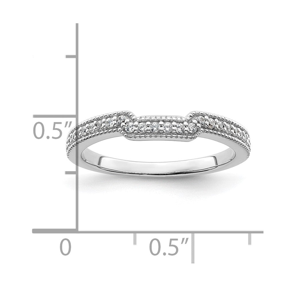 14K White Gold Lab Grown Diamond VS/SI+ G+ Wedding Band Ring