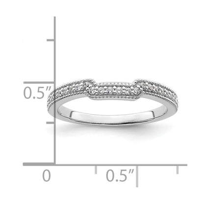 14K White Gold Lab Grown Diamond VS/SI+ G+ Wedding Band Ring