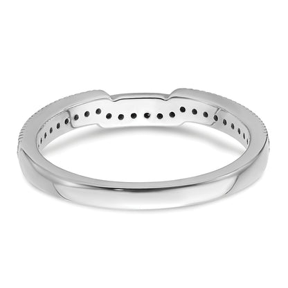 14K White Gold Lab Grown Diamond VS/SI+ G+ Wedding Band Ring