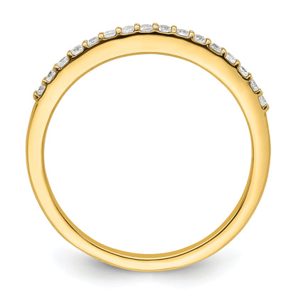14K Yellow Gold 1/6 Carat Diamond Complete Wedding Band