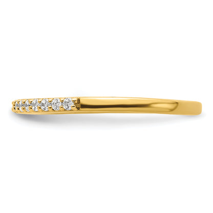 14K Yellow Gold 1/6 Carat Diamond Complete Wedding Band