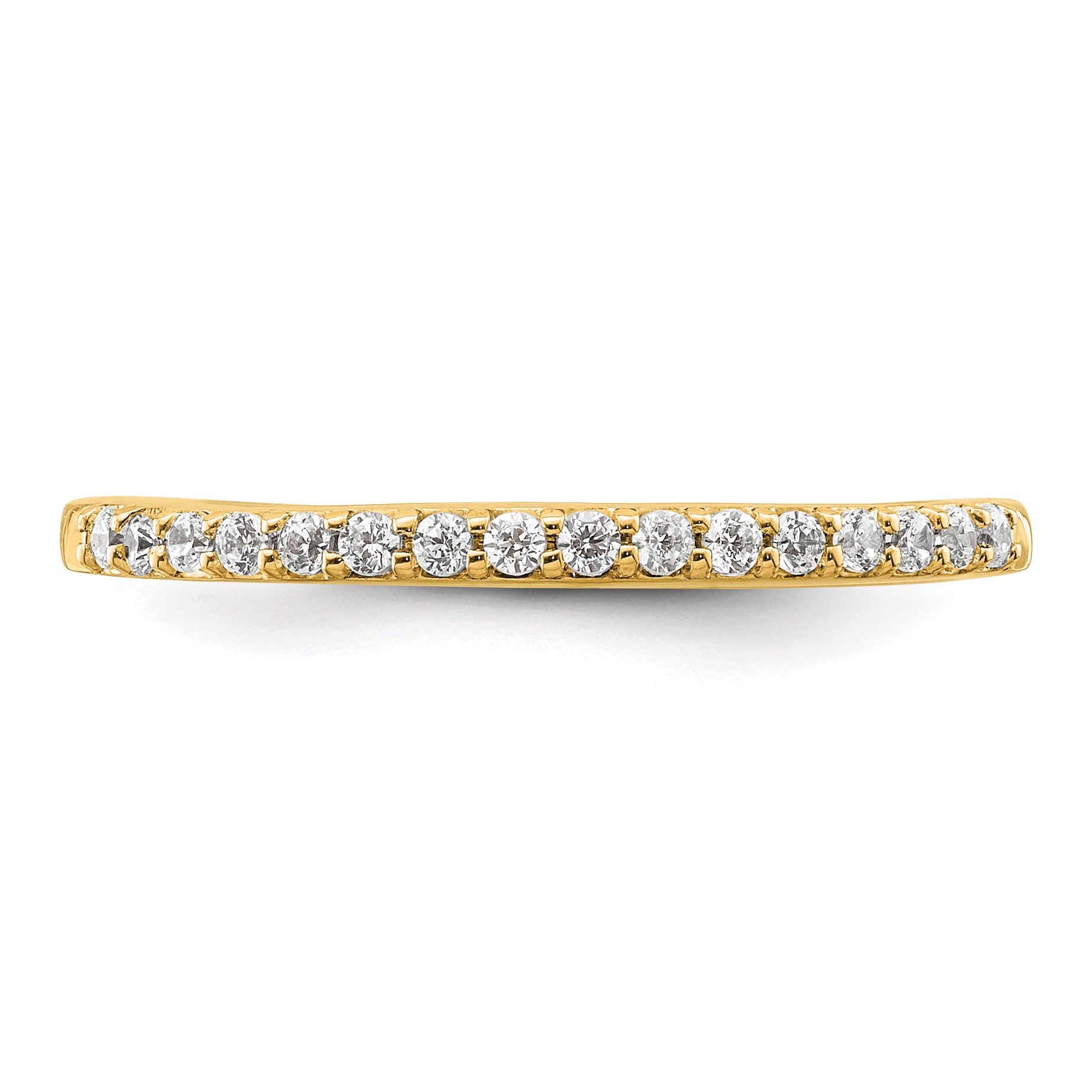 14K Yellow Gold 1/6 Carat Diamond Complete Wedding Band