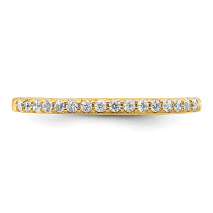 14K Yellow Gold 1/6 Carat Diamond Complete Wedding Band