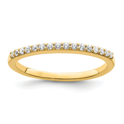 14K Yellow Gold 1/6 Carat Diamond Complete Wedding Band