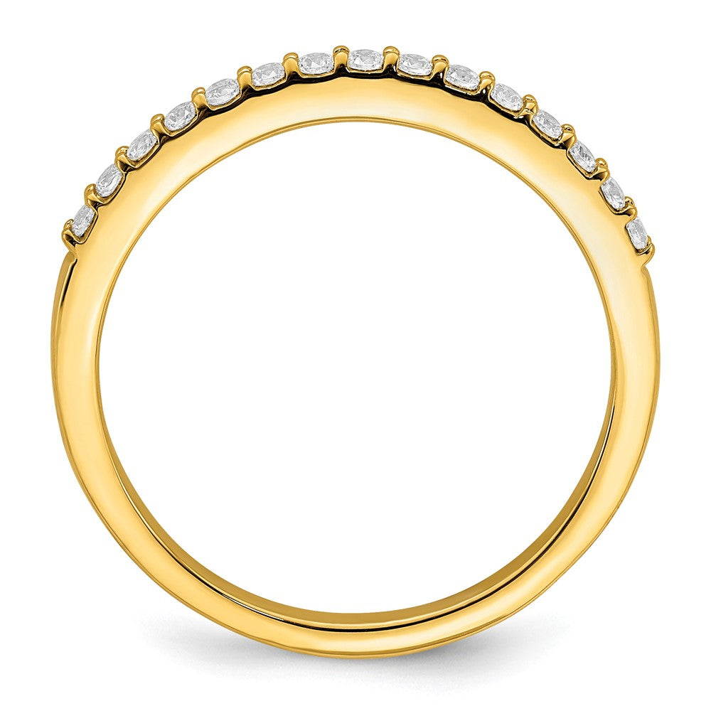 14K Yellow Gold 1/5 carat Diamond Complete Wedding Band Ring
