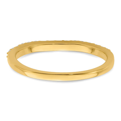 14k Yellow Gold Two Tone 1/5 Ct. Lab Grown Diamond VS/SI+ G+ Complete Wedding Band