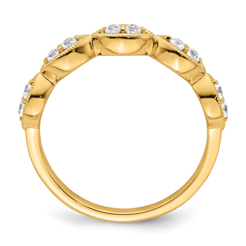 14k Yellow Gold 1/4 Ct. Lab Grown Diamond VS/SI+ G+ Ring