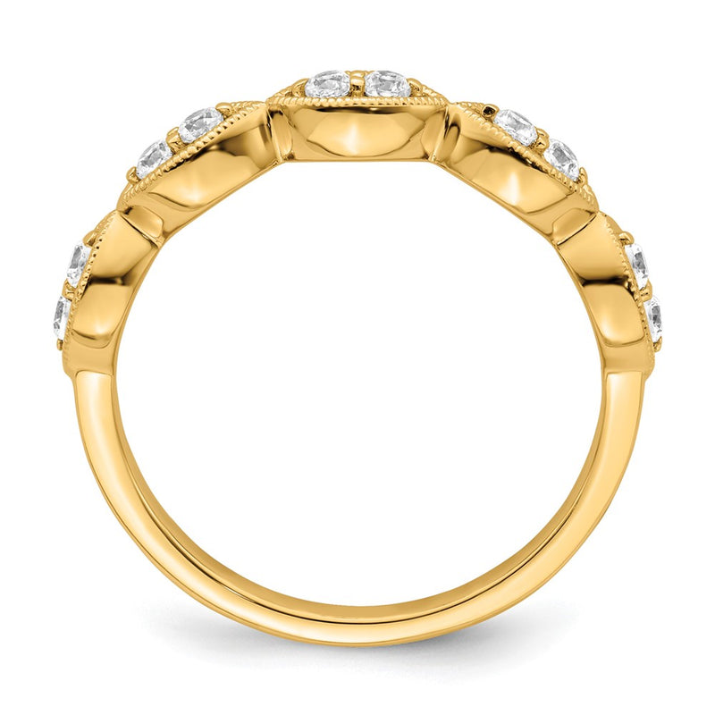 14k Yellow Gold 1/4 Ct. Lab Grown Diamond VS/SI+ G+ Ring