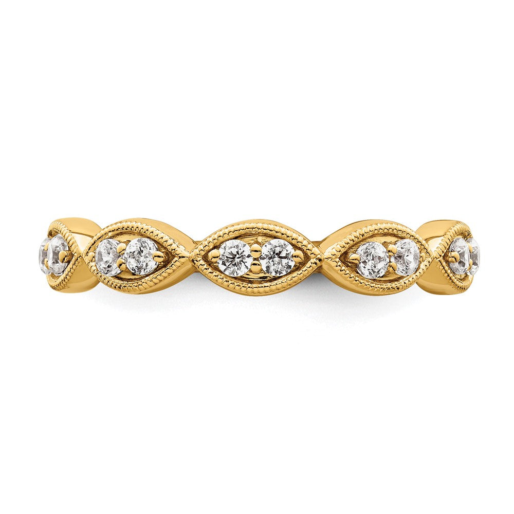 14k Yellow Gold 1/4 Ct. Lab Grown Diamond VS/SI+ G+ Ring