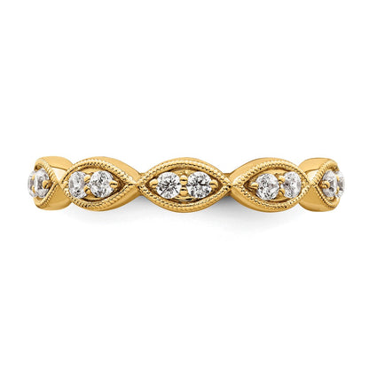 14k Yellow Gold 1/4 Ct. Lab Grown Diamond VS/SI+ G+ Ring