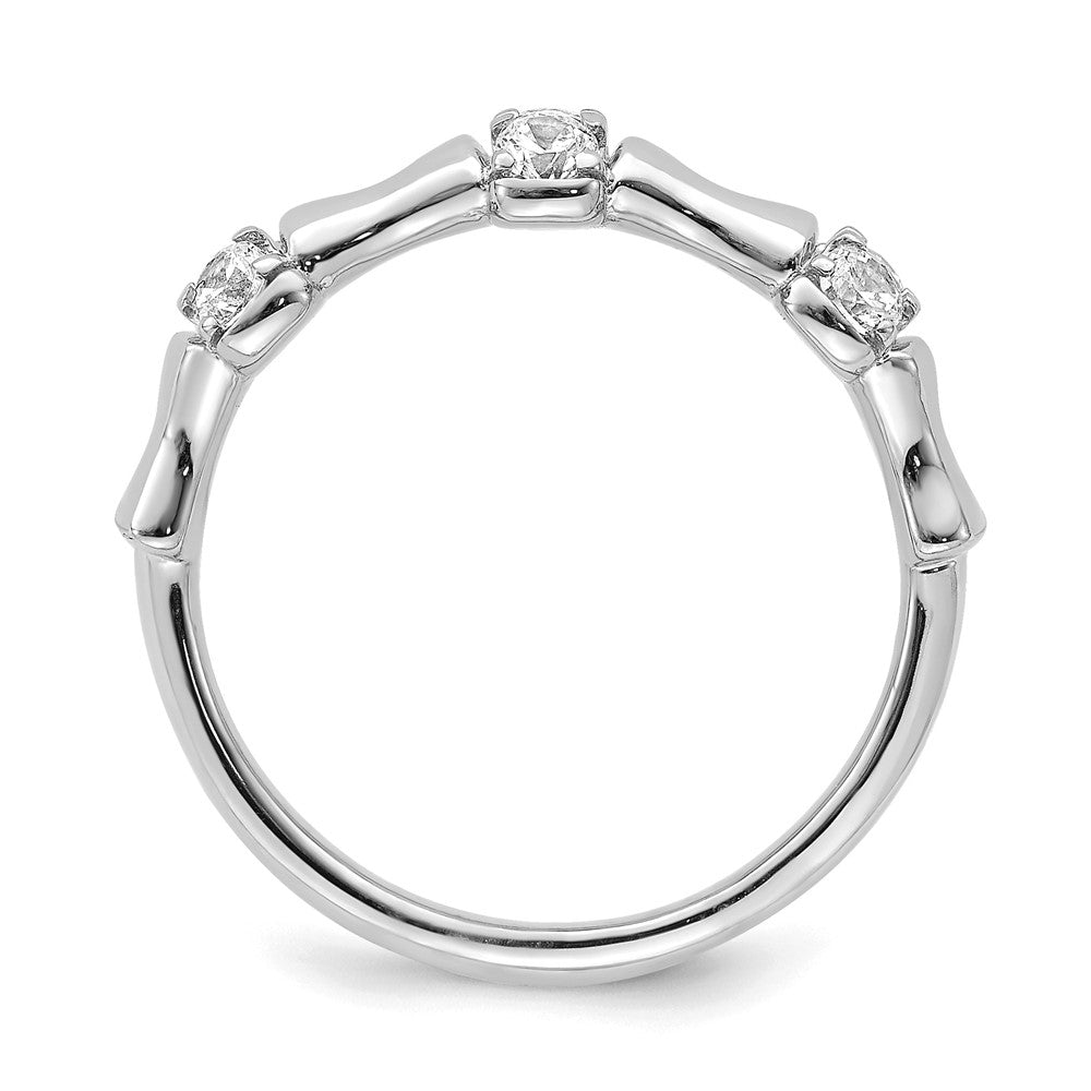 14K White Gold Lab Grown Diamond VS/SI+ G+ Fancy Ring