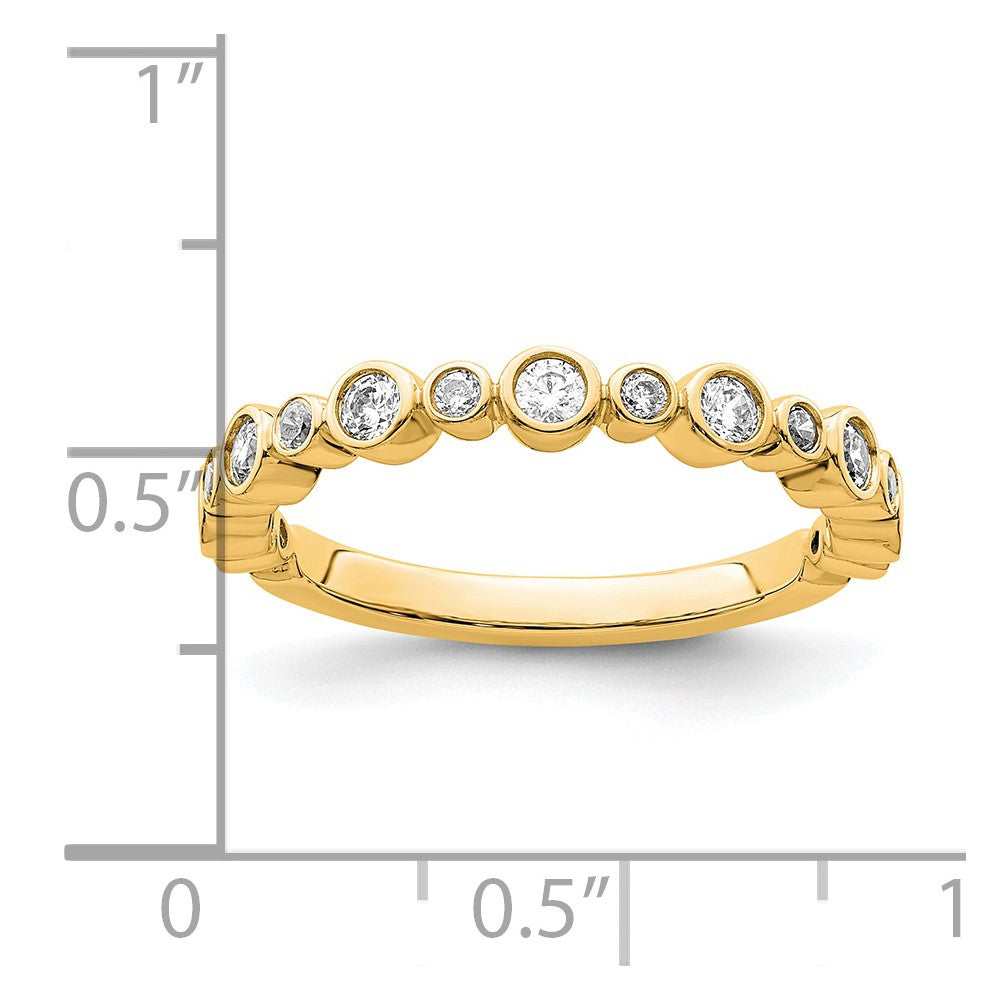 14k Yellow Gold Lab Grown Diamond VS/SI FGH Band Ring