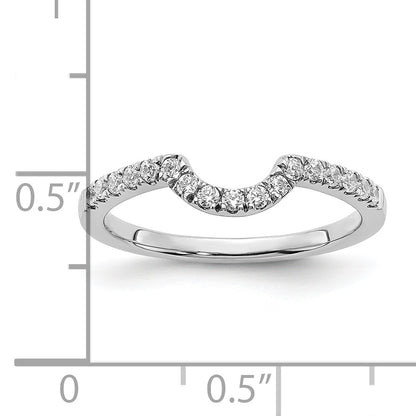 14K White Gold Lab Grown Diamond VS/SI FGH Matching Wedding Band Ring