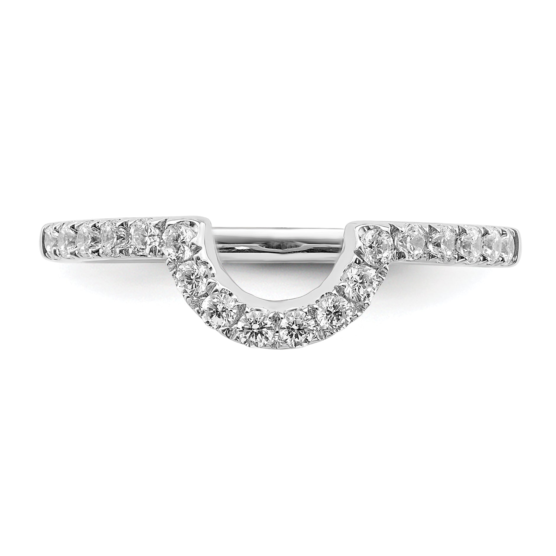 14K White Gold Lab Grown Diamond VS/SI FGH Matching Wedding Band Ring