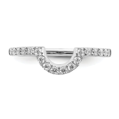 14K White Gold Lab Grown Diamond VS/SI FGH Matching Wedding Band Ring