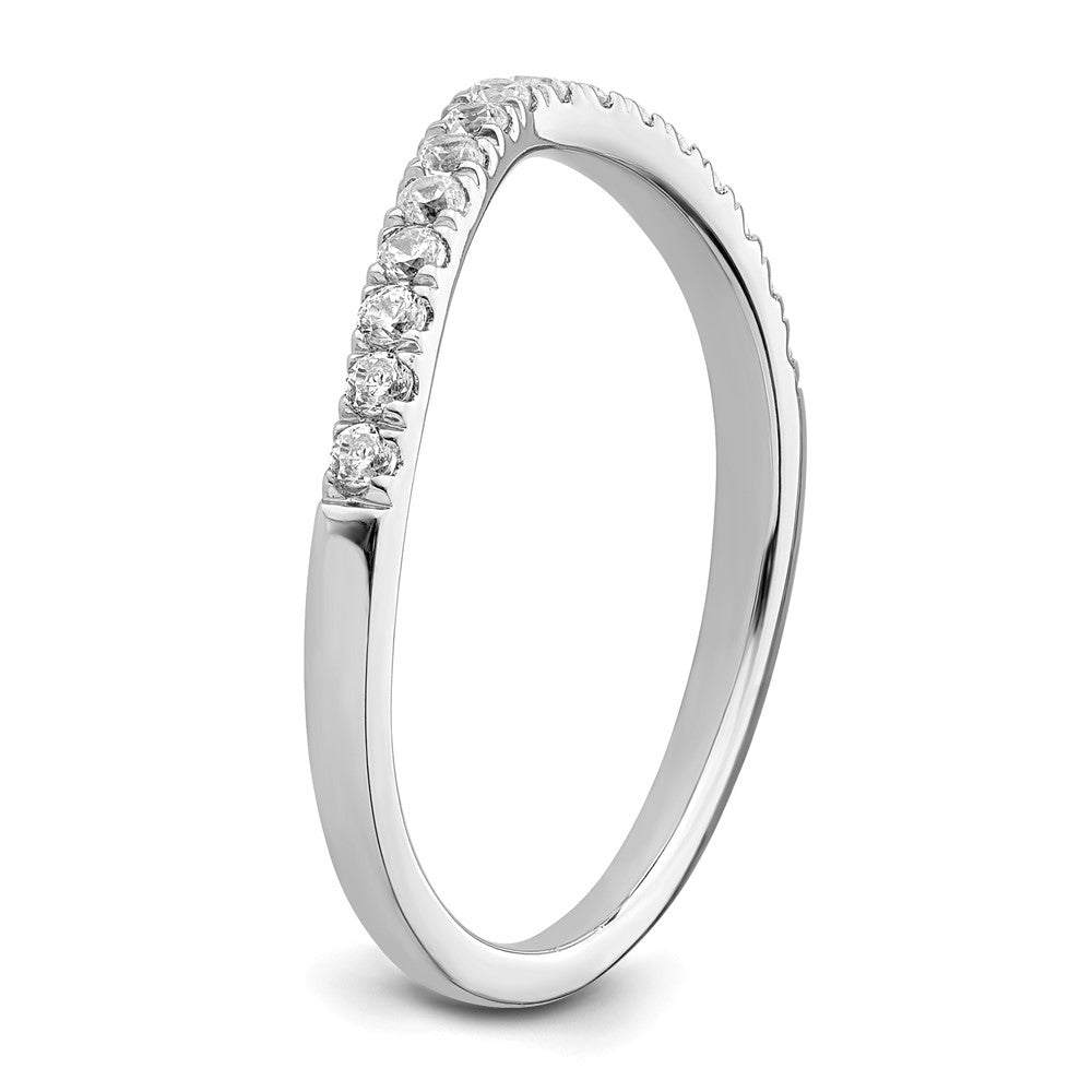 14K White Gold Lab Grown Diamond VS/SI FGH Set of 2 Wedding Band Rings