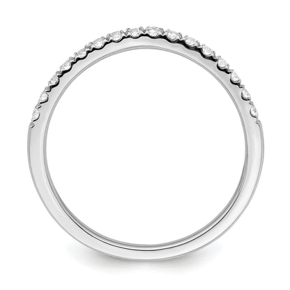 14K White Gold Lab Grown Diamond VS/SI+ G+ Set of 2 Wedding Band Rings