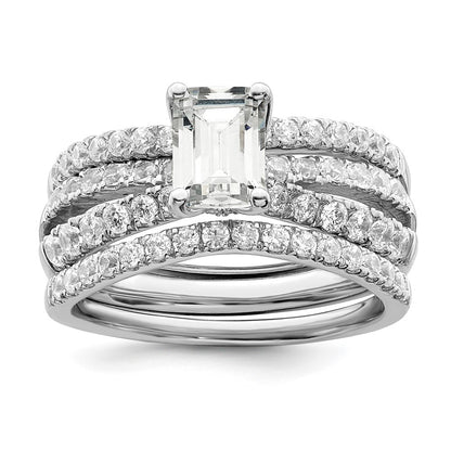 14K White Gold Lab Grown Diamond VS/SI+ G+ Semi-Mount Eng. Ring
