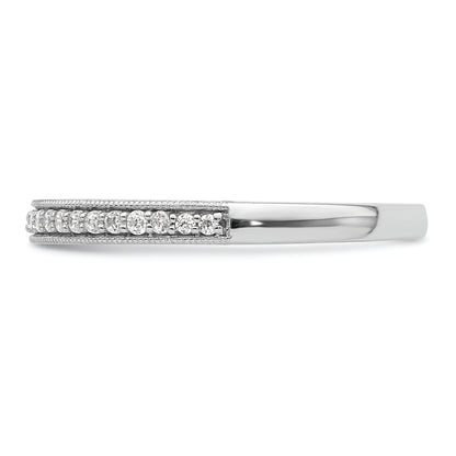 14K White Gold 1/6 Carat Diamond Complete Wedding Band