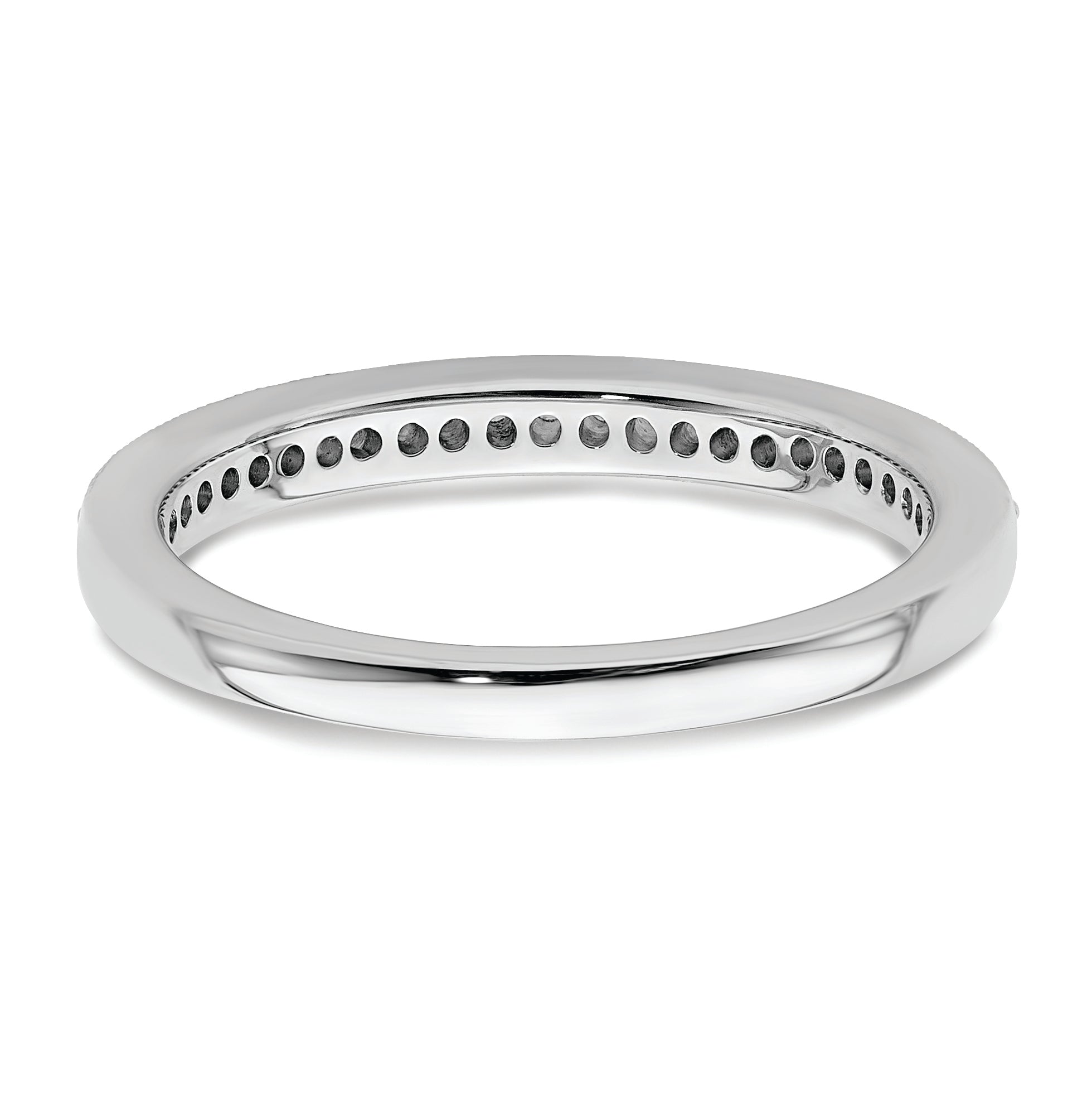 14K White Gold 1/6 Carat Diamond Complete Wedding Band