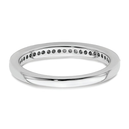14K White Gold 1/6 Carat Diamond Complete Wedding Band
