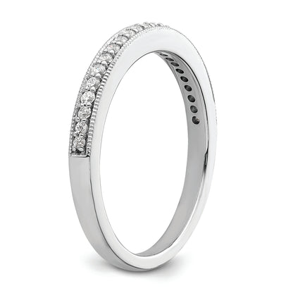 14K White Gold 1/6 Carat Diamond Complete Wedding Band